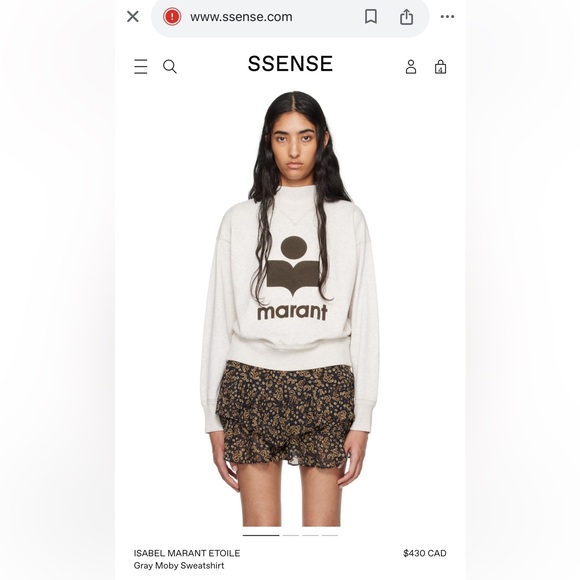 ISABEL MARANT MOBY SWEATSHIRT - Picture 4 of 8